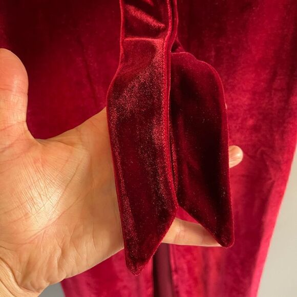 LPA Red Velvet Dress 45 in Merlot | SZ M - Picture 14 of 14
